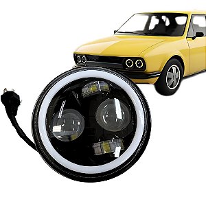 FAROL ANGEL EYES PARA BRASILIA LED OLHO DE ANJO COM DRL