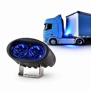 FAROL SEGURANÇA LED BLUE SPOT AZUL EMPILHADEIRA PULVERIZADOR