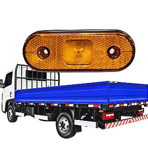 KIT 10 LANTERNA LATERAL PARA FACCHINI LED AMARELA C/ CHICOTE