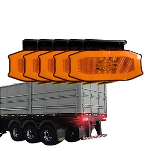 KIT 5 LANTERNA LATERAL EXCLUSIVE E-VISION COM GUIA DE LUZ