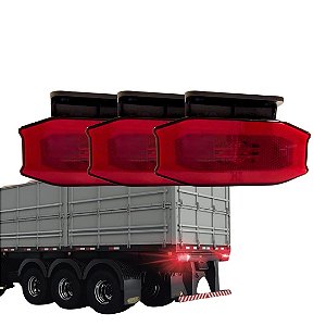 KIT 3 LANTERNA LATERAL EXCLUSIVE E-VISION COM GUIA LUZ  RED