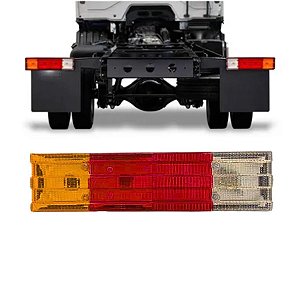 LANTERNA TRASEIRA PARA MERCEDES APOS 88 COM RE TRICOLOR GF