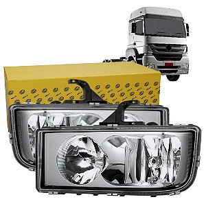 PAR FAROL PRINCIPAL PARA MERCEDES AXOR +2004 ORIGINAL HELLA