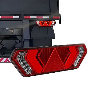 LANTERNA TRASEIRA LED PARA IMPLEMENTO NOVA GUERRA PISCA SEQ
