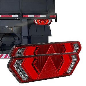 PAR LANTERNA TRASEIRA LED PARA IMPLEMENTO NOVA GUERRA BIVOLT