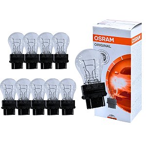 KIT 10U LAMPADAS AUTOMOTIVA 12V LANTERNA E FREIO 3157 OSRAM