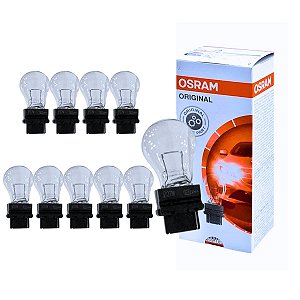 KIT 10U LAMPADAS AUTOMOTIVA S8 12V 27W BASE W2 5X16D OSRAM