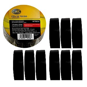KIT 10U FITA ISOLANTE 10M TECIDO ANTICHAMAS CHICOTES HELLA