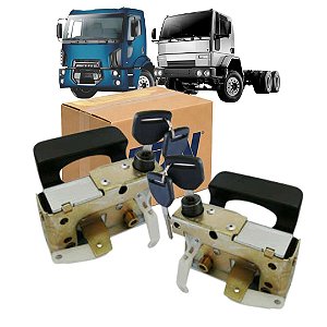 PAR FECHADURA PORTA COMPLETA PARA FORD CARGO ATÉ 2011 EDN
