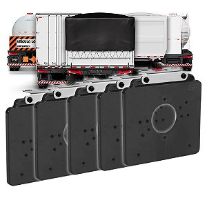 KIT 5 SUPORTE FLEXIVEL LANTERNA UNIV PARA CARRETA CAMINHAO