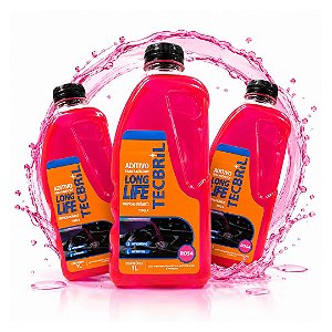 KIT ADITIVO RADIADOR ARREFECIMENTO VEICULO ROSA 1 L ORGANICO