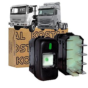 INTERRUPTOR  TECLA  PARA MERCEDES 5 TERMINAIS PANEL FAROL 1P