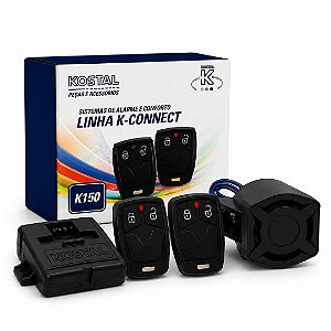 ALARME AUTOMOTIVO PARA CARRO 12V UNIV VEICULAR K150 KOSTAL