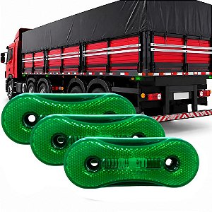 KIT LANTERNA ABS PARA CARRETA FACCHINI LATERAL ASPOCK VERDE