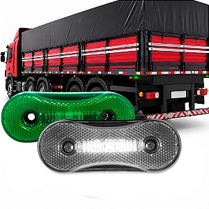 PAR LANTERNA PARA CARRETA FACCHINI 24V ASPOCK ABS E CRISTAL