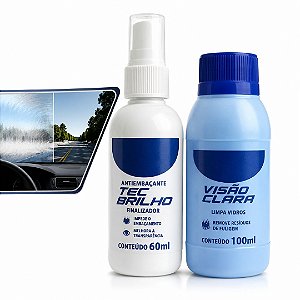 KIT LIMPA VIDRO +ANTIEMBACANTE PARABRISAS AUTOMOTIVO TECBRIL