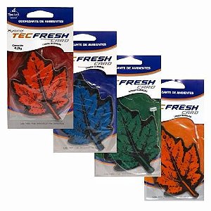 PAR AROMATIZANTE CARD MISTO PAPEL TECFRESH CARRO/CAMINHONETE