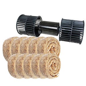 KIT 10 PALHA FILTRO INTERCLIMA UNIVERSAL CLIMATIZADOR DO AR
