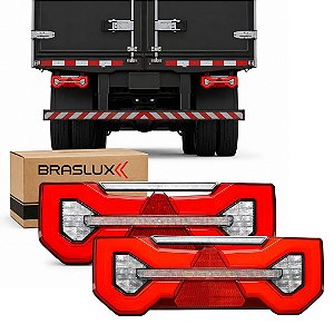 PAR LANTERNA TRASEIRA LYNX LED BIVOLT BRASLUX AMBOS LADOS