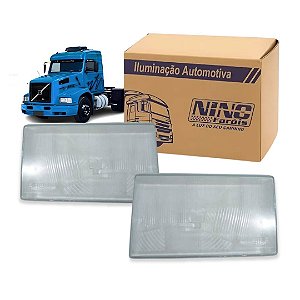 PAR LENTE FAROL PRINCIPAL VIDRO PARA VOLVO NL10 NL12 87-97