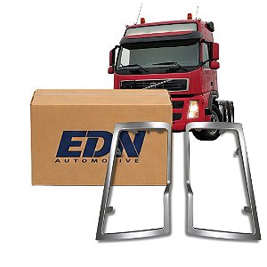 PAR MOLDURA FAROL ARO PARA VOLVO FH12/FM 04-09 CAMINHAO EDN