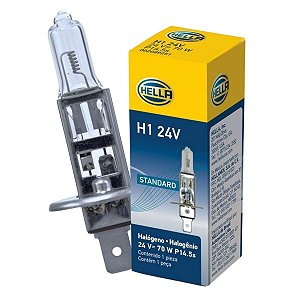 LAMPADA STANDARD 24V ORIG HELLA H1 70W PARA CAMINHAO VAN