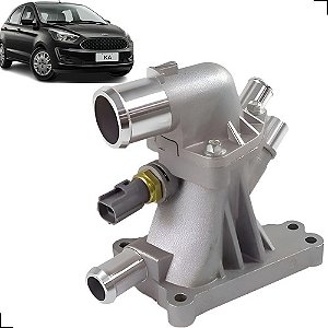 Carcaça Válvula Termostática Ford Ka 3cc 1.0 Alumínio