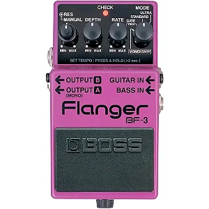 Pedal Boss BF-3 Flanger - Serve Guitarra ou Baixo