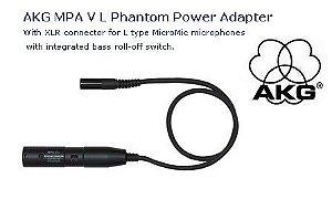 AKG MPA VL p/ ligar o microfone C-411L