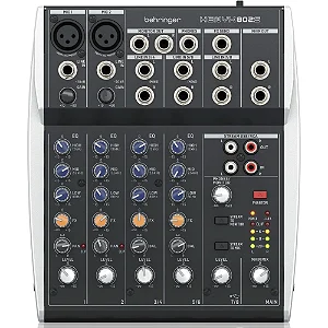 Mesa de Som 8 Canais Analógica BEHRINGER Analog Mixers Xenyx 802S