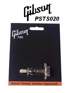Chave Gibson 3 Posições LP Reta modelo PSTS 020 Knob Creme