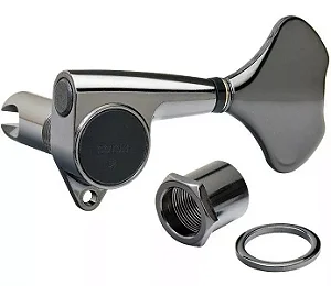 Tarraxas Gotoh Baixo 4 Cordas Mod. GB-707 - CK (Jogo com 4 peças) Voce escolhe 4L ou 2L+2R - Cor: Cosmo Black