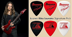 Palheta Ibanez Signature KIKO LOUREIRO B1000KL (vermelha, branca ou preta)
