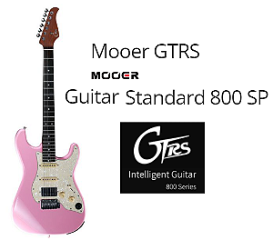 GTRS Inteligent Guitar - Guitarra Standard 800 Mooer cor: Rosa (Pink) c/ escudo perolado