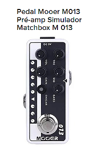 Pedal MOOER Pre Amp Guitarra MATCHBOX - M013