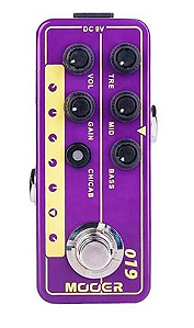 Pedal MOOER Pre Amp Guitarra UK GOLD PLX MARSHALL Plexi 50 - M019