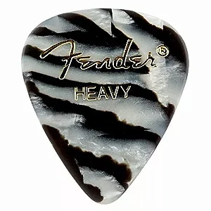 Palheta Fender 351 Premium Celuloide Palhetas Heavy Zebra  (Unidade)