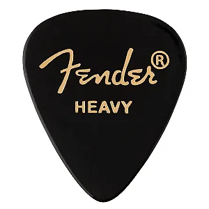 Palheta Fender Preta Heavy (unidade)