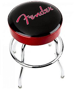 Banco Fender Barstool 24" FENDER Vermelho e Preto