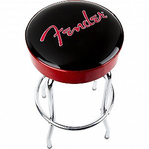 Banco Fender Barstool 30 " FENDER Vermelho e Preto
