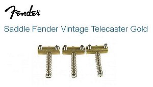 Saddles Fender - (carrinhos) p/Telecaster Vintage c/ 3 peças de latão