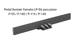 LP-5A Preto - Pedal YAMAHA Triplo para P-45/95/105/115/145