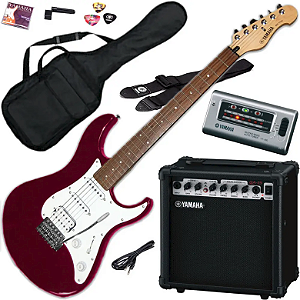 Kit YAMAHA Guitarra GIGMAKER - EG112GPI completo Guitarra , Amp GA15II , Bag, Cabo, Correia, Afinador, Enrolador de cordas , 3 palhetas e Jogo de cordas disponível na cor : Vermelha Metálica