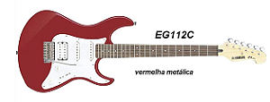 Guitarra YAMAHA EG112C - 2 Captadores Singles e 1 Humbucker cor: Vermelha Metálica (China)