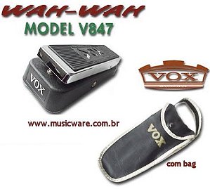 Pedal Wah Wah Vox V-847A - acompanha bag de Vinil