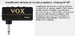 Vox Amplug AP2-MT - Metal - o mini amp que você pluga na guitarra
