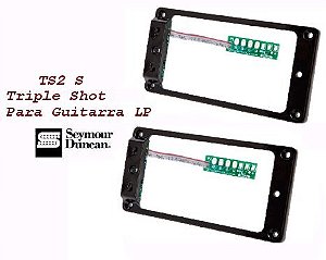 TRIPLE SHOT TS2n - moldura c/ chave para soldar neck p/ LP - Preto