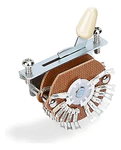 Chave Super Switch 5 posições UST10 toda mecânica Spirit - opção de knob Creme