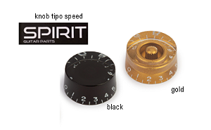 Knob tipo LP top hat bell KLS , disponível Preto , Gold ou Amber (unidade)