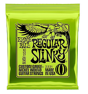 Encordoamento Ernie Ball Guitarra 0.10/0.46 Regular Slinky 2221